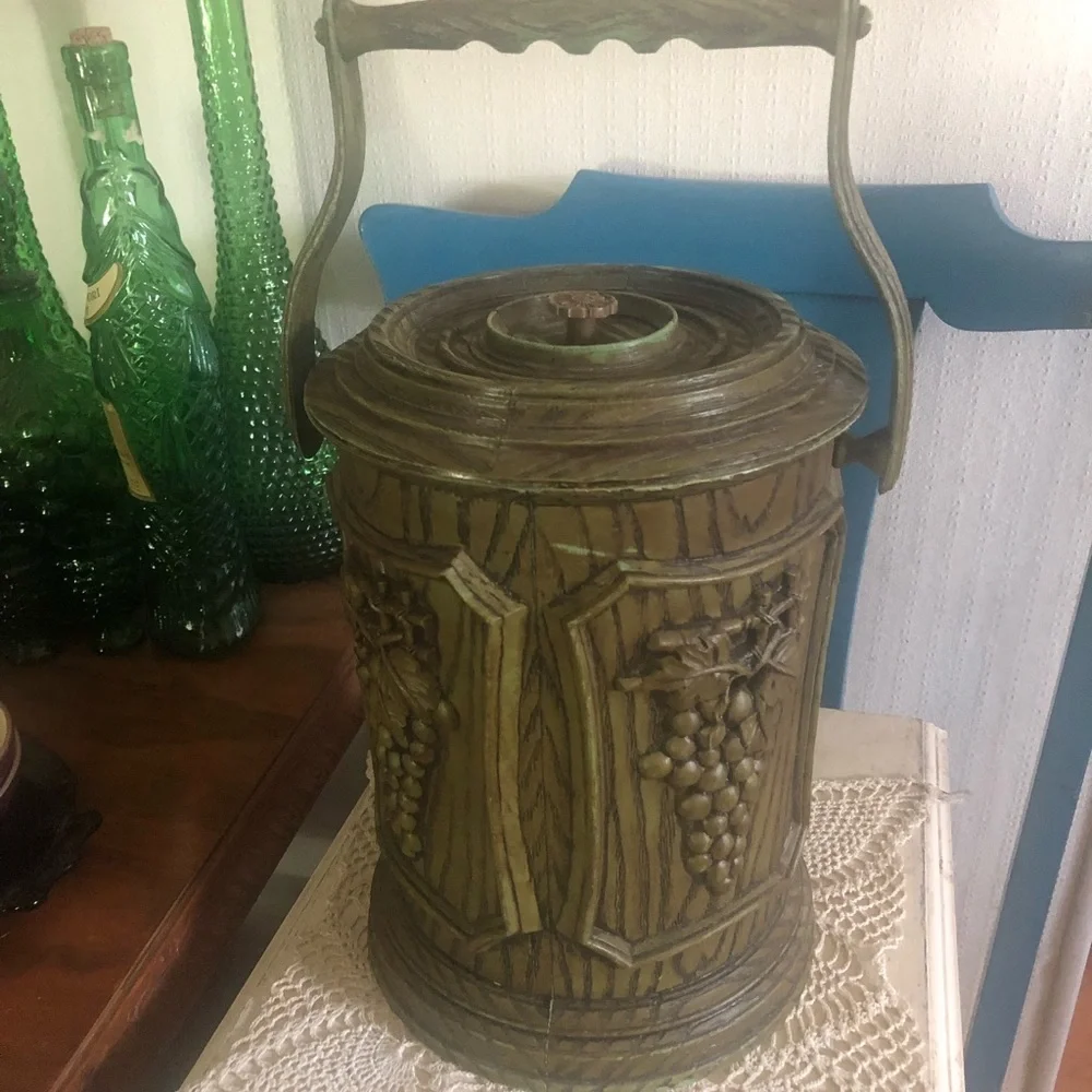 Vintage Ice Bucket with Handle